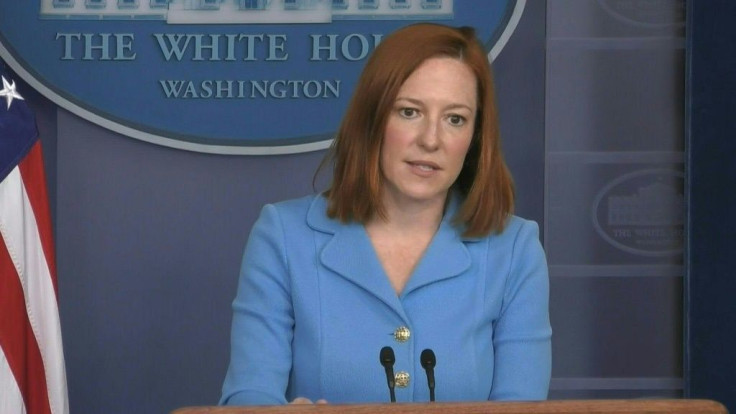 SOUNDBITEThe United States is "increasingly" worried by Russia's troop build-up on the Ukrainian border and about fighting between Moscow-backed separatists and Ukrainian troops, White House Press Secretary Jen Psaki tells reporters. Russian troop presenc