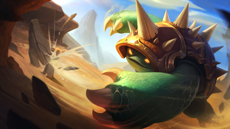 Official art for Rammus, the Armordillo, from League of Legends