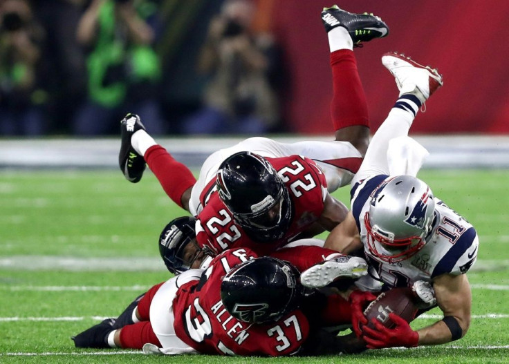 Julian Edelman's famous catch against the Atlanta Falcons in the Super Bowl in 2017
