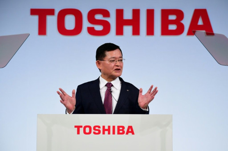 Toshiba's president Nobuaki Kurumatani has resigned, the Japanese conglomerate said, as a buyout offer reportedly stirs turmoil inside the company
