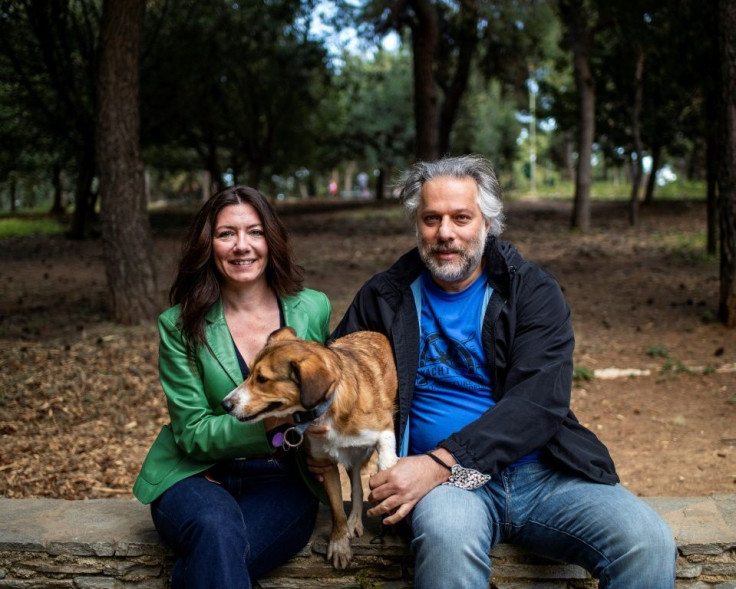 Sukru Ilicak (right) pictured with his Greek partner Olga Antonea, says he discovered Greece in the 90s through rebetiko -- a musical genre created by Greek refugees in exileÂ 