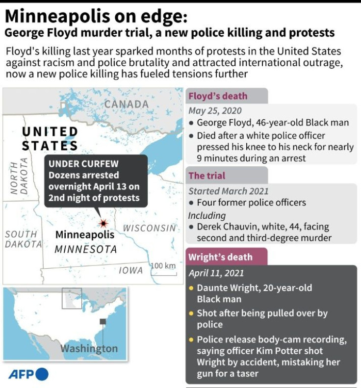Factfile on the situation in Minneapolis where a police officer fatally shot a Black man on April 11, in rising tensions in the city as the murder trial for last year's killing of George Floyd unfolds in court.