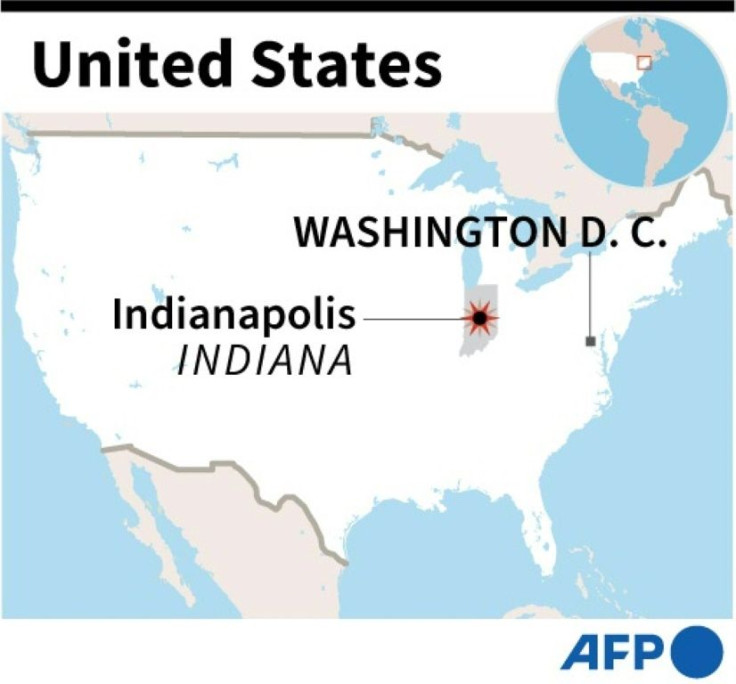 Map showing Indianapolis where multiple people have been reported shot late April 15.
