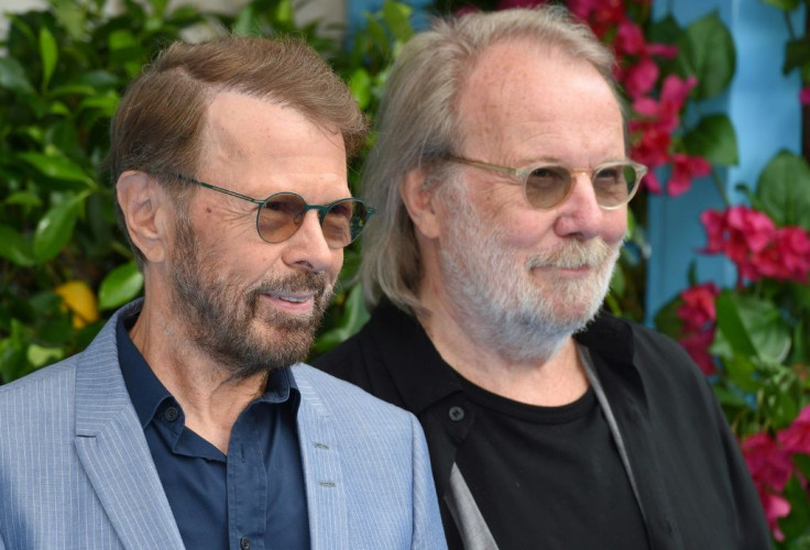 Bjorn Ulvaeus and Benny Andersson, shown here on the red carpet for the world premiere of the film "Mamma Mia! Here We Go Again" in London on July 16, 2018, are the songwriters behind many ABBA megahits