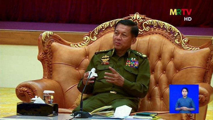 General Min Aung Hlaing, shown in Feburary, will attend an ASEAN summit in Jakarta