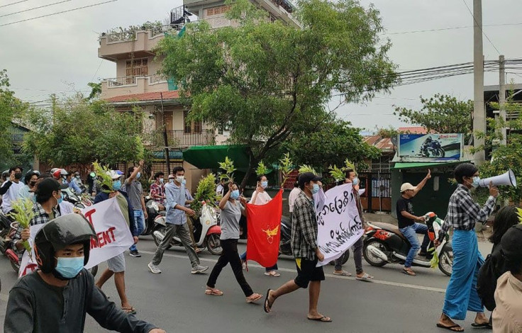 Protesters have continued to take to the streets to  demonstrate against the military coup