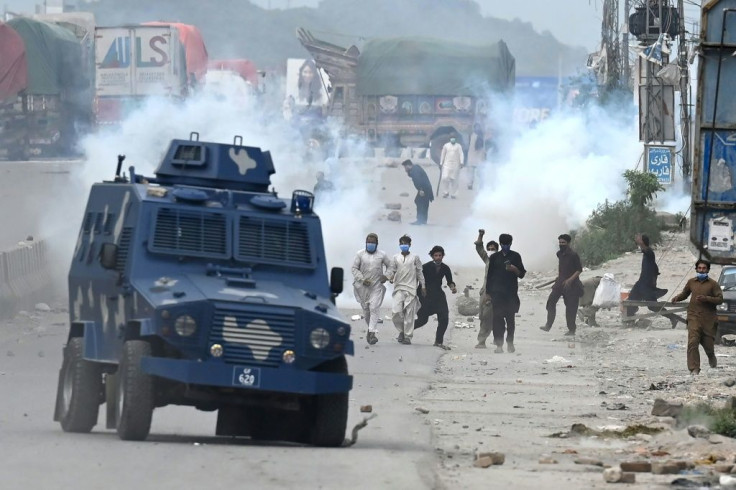 Khan spoke after a week of violent protests in Pakistan by a radical Islamist party outraged by French government support for magazines publishing cartoons of Mohammed