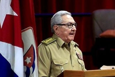 Raul Castro speakd during the opening session of congress in Havana on April 16, 2021 ahead of his departure from leadership