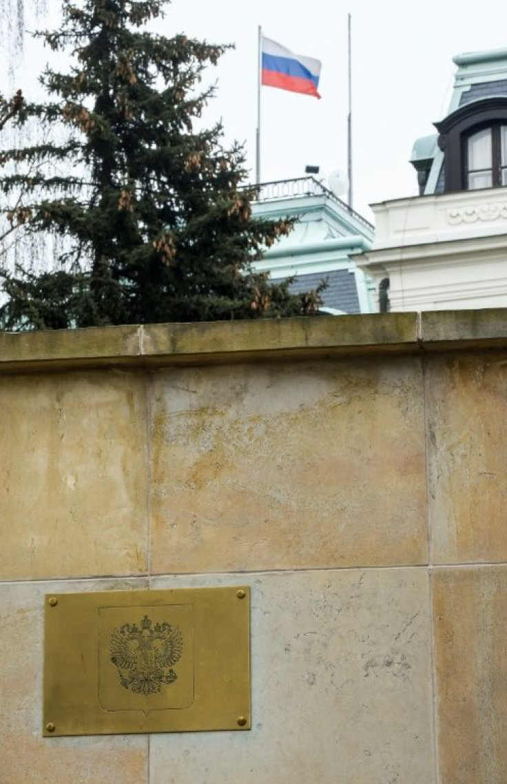 A view of the Russian Embassy in Prague, Czech Republic