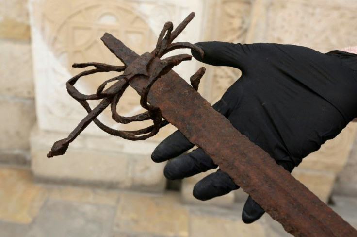 Another sword thought to be from the period of the crusades, kept at the Cyprus Medieval Museum in Limassol Castle