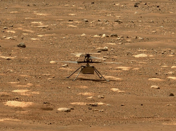 Ingenuity as seen on Mars on April 7, 2021 in a photo taken by the rover Perseverance