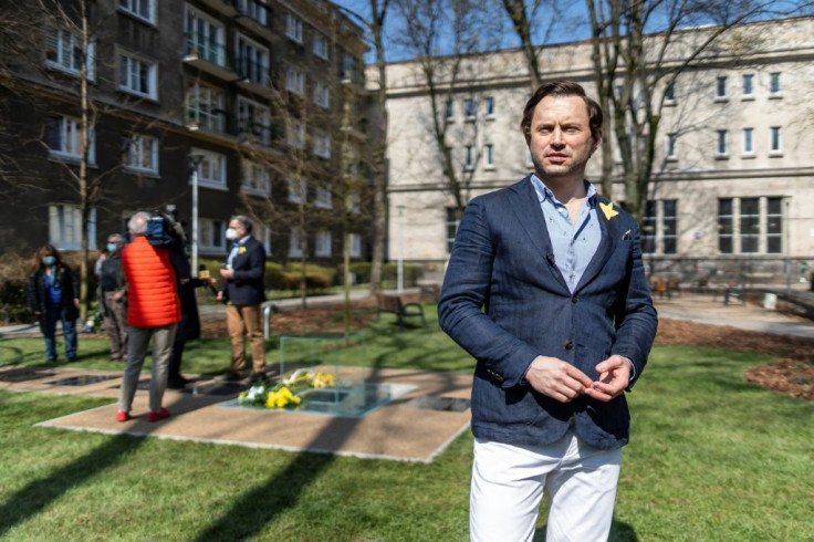 The monument's creator Lukasz Mieszkowski said it was a time capsule for future generations