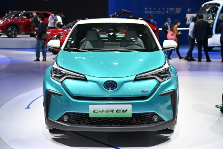 Toyota showed off at the Shanghai motor show a number of electric vehicles for the Chinese market, currently the only country where it offers electric versions of its popular models