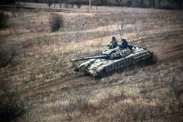 Ukraine fears that the Kremlin, widely regarded as the military and political godfather of pro-Russian separatists in the eastern region of Donbass (Ukrainian tank drills pictured there on April 18, 2021), is looking for a pretext to attack