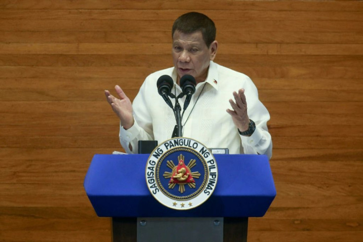 Philippine President Rodrigo Duterte said he is willing to deploy military ships to the South China Sea to assert the country's claim over oil deposits