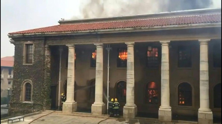 Cape Town fire guts university library