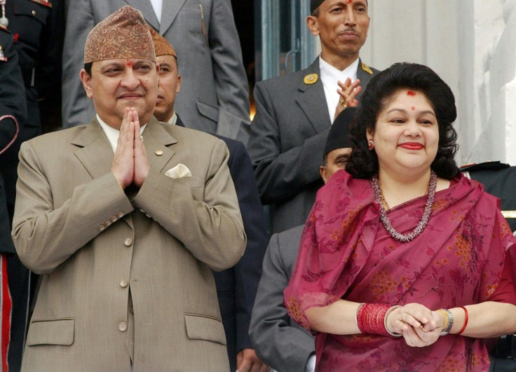 Nepal's former King Gyanendra (L) and Queen Komal (R) said they had tested positive for the virus after mingling with millions of pilgrims at a religious festival in India
