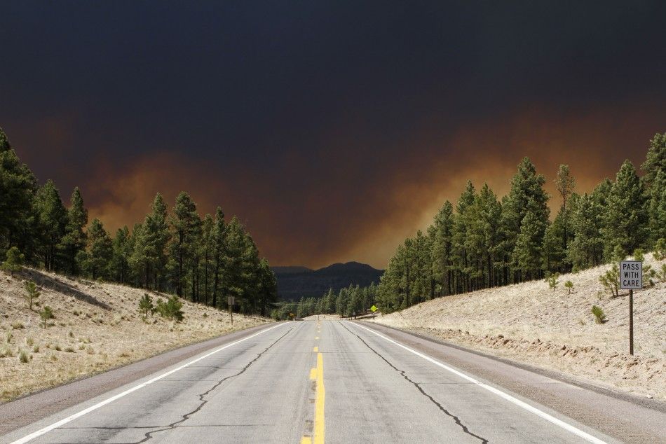 A view of the Wallow Wildfire