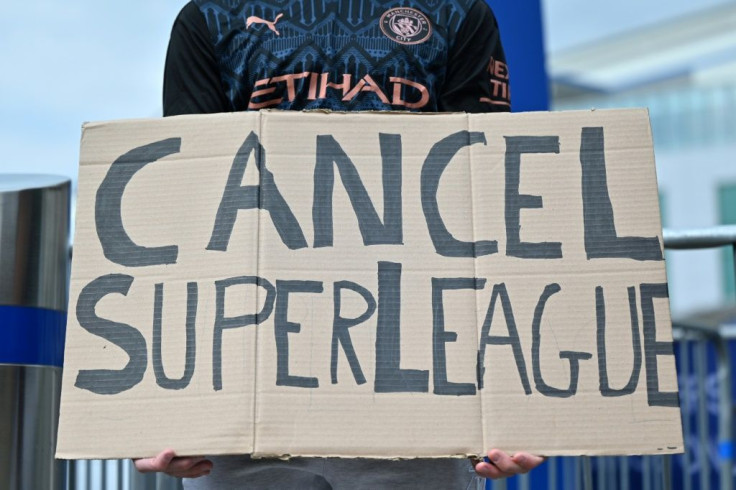 English supporters were up in arms over the Super League