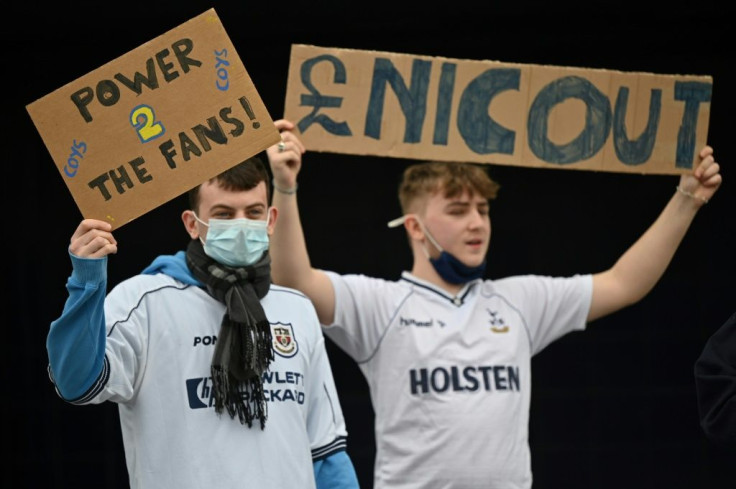 Tottenham Hotspur fans demonstrated against the club's ownership