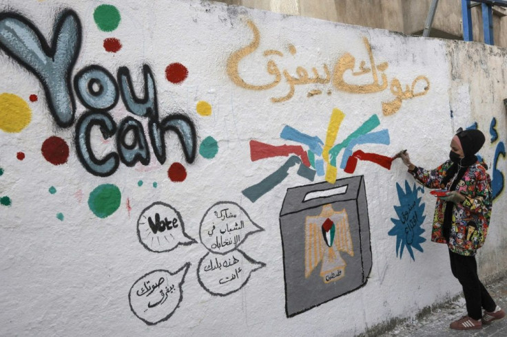 Murals have gone up on walls across the Palestinian territories urging people to vote in a general election called for next month, but doubts persist over whether it will go ahead after repeated false starts over the past decade