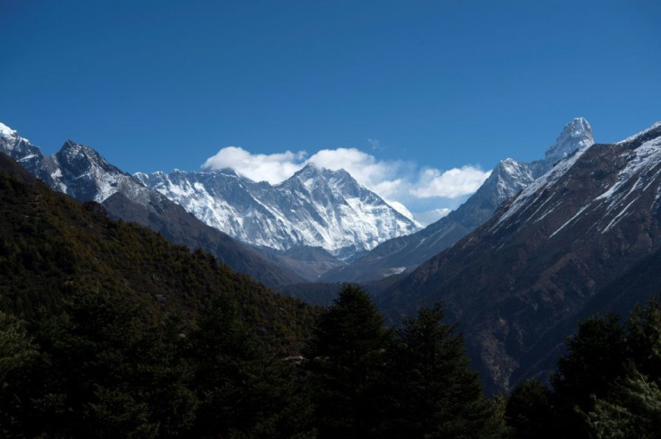 Mount Everest (centre L) has been plagued by overcrowding in recent climbing seasons