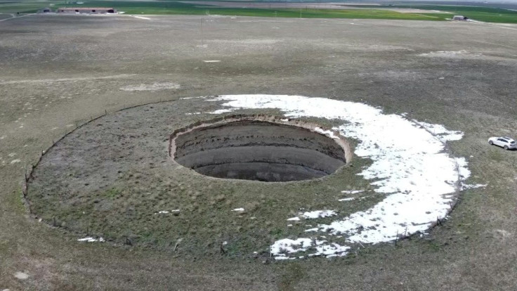 Sinkholes dot the breadbasket of the Turkish plains, worrying farmers as they multiply and creep closer to residential homes. Dizzyingly deep, they open up when underground caverns created by drought can no longer contain the weight of the layer of soil a