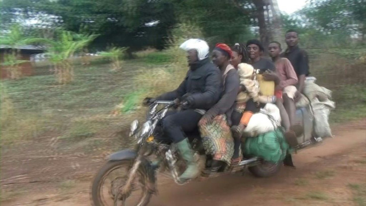 In a small farming village in Cameroon, some special motorcycles are several meters long and carry men and goods to Bafoussam, the region's main city, located about 15 kilometres away.