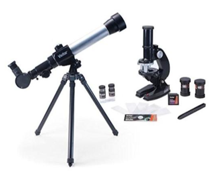 Vivitar VIV-TELMIC-20 20x30x40x Telescope and Microscope Kit (Black)