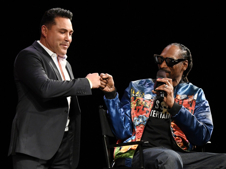 Oscar De La Hoya with Snoop Dogg