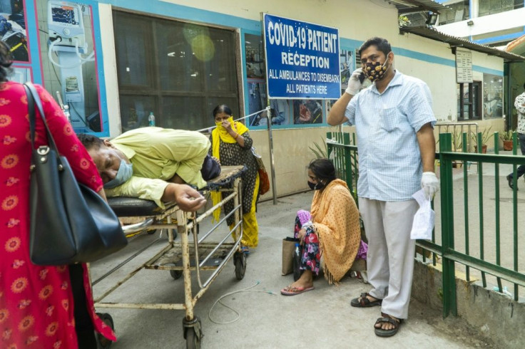New Delhi's hospitals have been overwhelmed by a coronavirus wave battering India, with beds and oxygen in short supply
