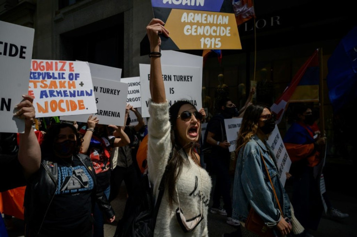Marchers in New York marked the memory of the World War I-era killings of Armenians