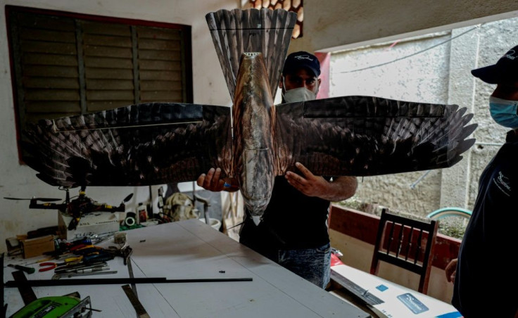 Eighty percent of the mechanical bird is fashioned by hand -- mainly in makeshift workshops set up at the homes of individual engineers, who largely have to make do with the most basic equipment and parts