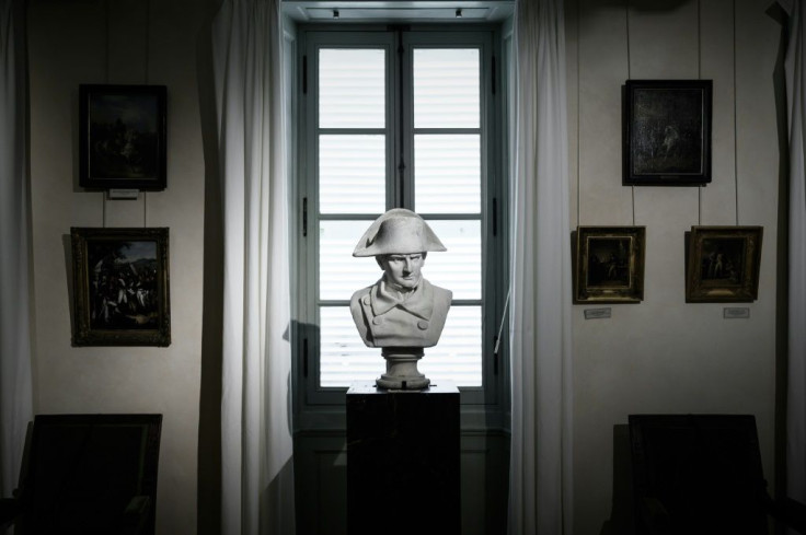 A bust of French Emperor Napoleon I in the museum dedicated to him at Ile-d'Aix, where he lived from July 8-15, 1815 before leaving France for good