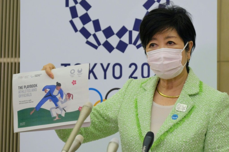 Tokyo Governor Yuriko Koike unveiled the Olympics 'playbook' aimed at stopping virus outbreaks
