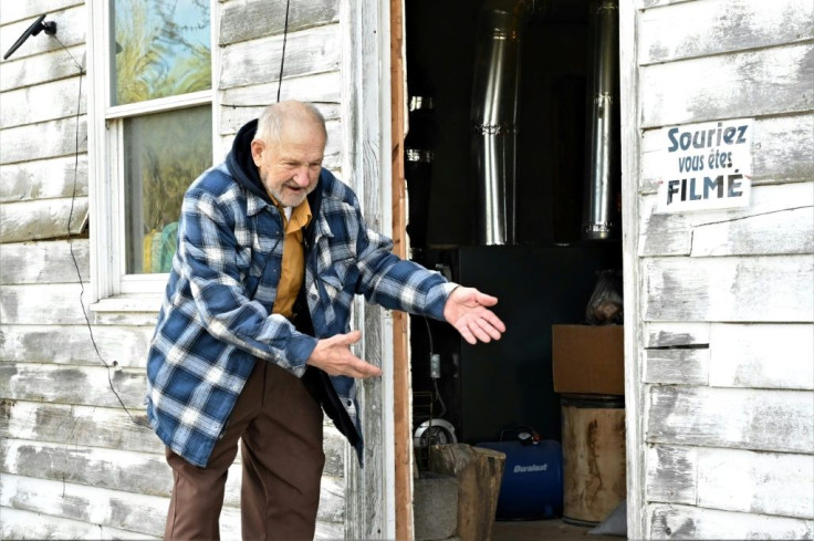 Patenaude shows the entrance on the Canadian side, where clients come to pick-up their parcels from the United States