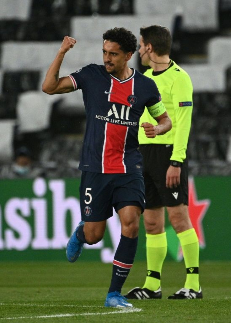 Marquinhos had put PSG in front at the Parc des Princes