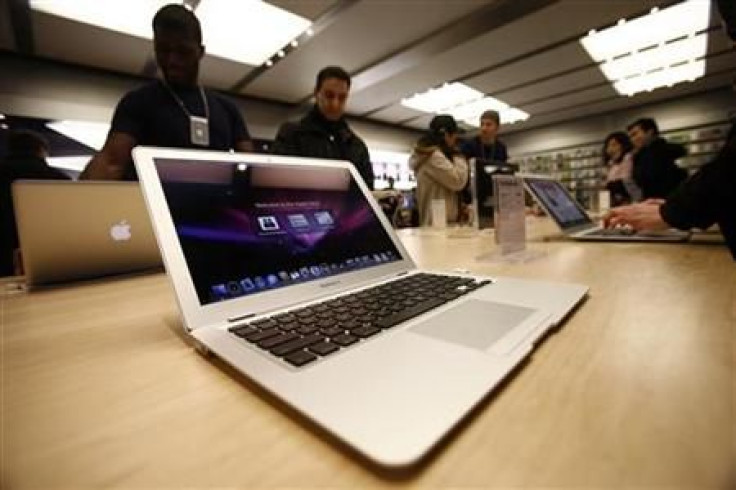 MacBook Air is displayed at the Apple Store in New York