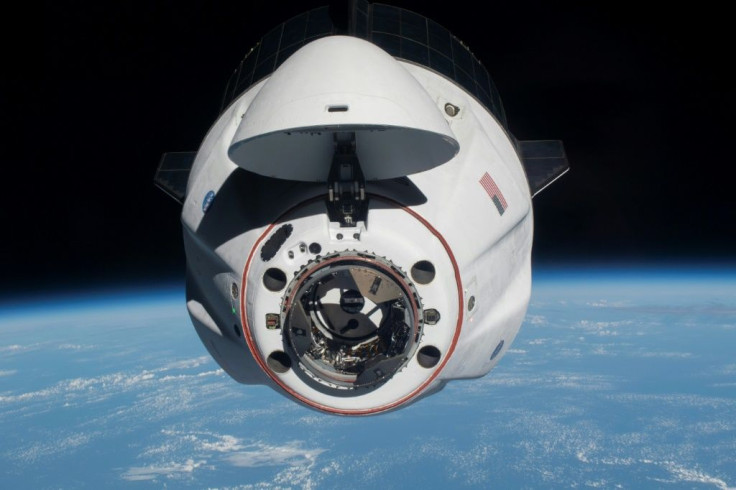 This handout image released courtesy of NASA, shows the SpaceX Crew Dragon Endeavour as it approached the International Space Station less than one day after launching from Kennedy Space Center in Florida on April 24, 2021