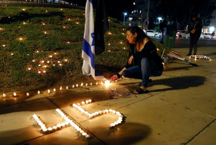 People in Tel Aviv on Saturday held a vigil for those killed in the stampede