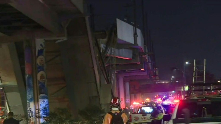 IMAGES: At least 15 people were killed and dozens injured when an elevated metro line collapsed in the Mexican capital on Monday as a train was passing.