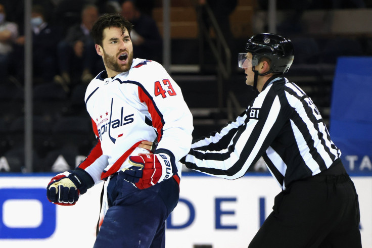 Tom Wilson #43 of the Washington Capitals