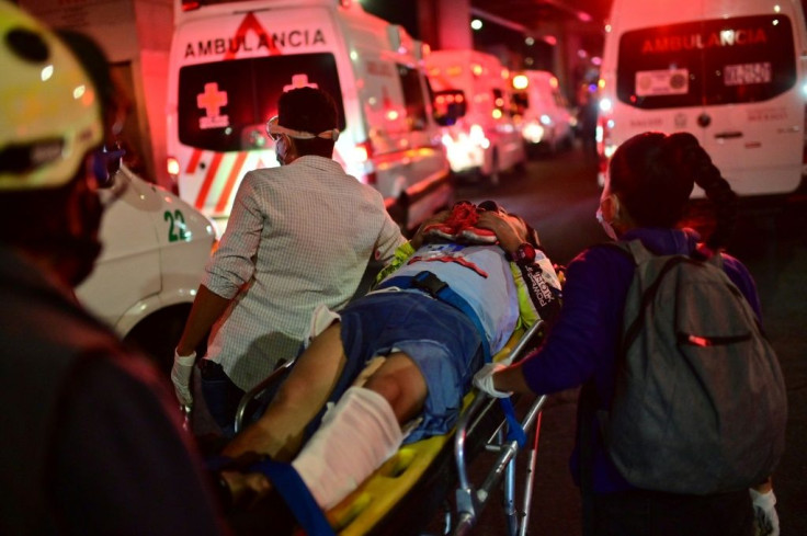 Dozens of people injured in the accident were rushed to hospitals around Mexico City