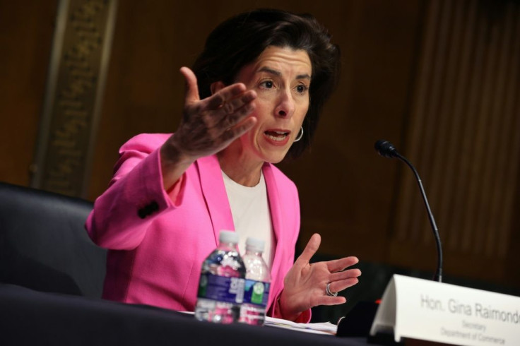 Commerce Secretary Gina Raimondo said the United States must onshore its supply chain, particularly when it comes to semiconductors and other industrial components
