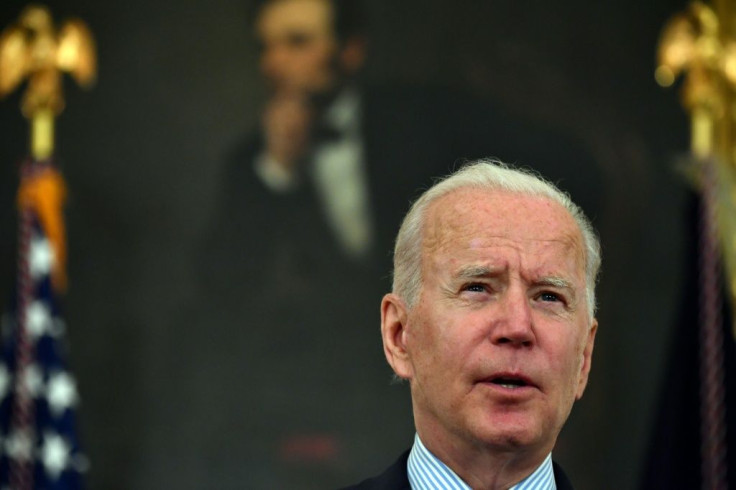 US President Joe Biden speaks about America's vaccination programme at the White House