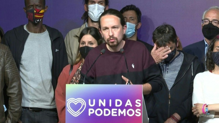 Spain's Podemos leader Pablo Iglesias resigns from politics after his hard-left party and the Socialists, who serve together in government, suffered a stinging defeat at the hands of the right in Madrid's regional elections.