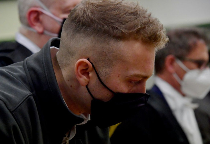US citizen Finnegan Lee Elder reacts after the court decision during his trial, along with another US citizen, on murder charges after Carabinieri officer Mario Cerciello Rega was killed in July 2019, in Rome