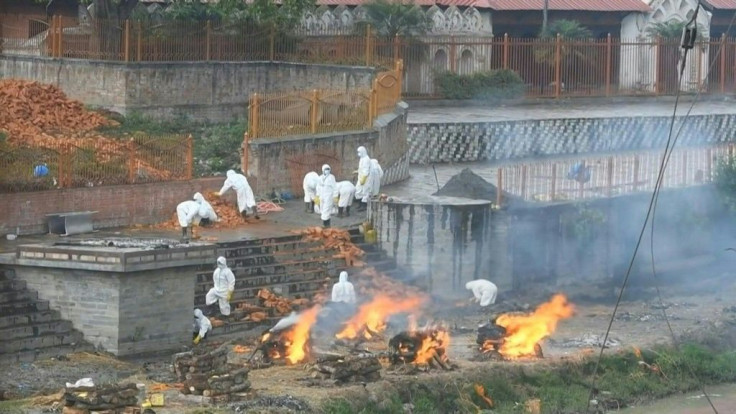 Covid victims cremated as Nepal suffers virus surge