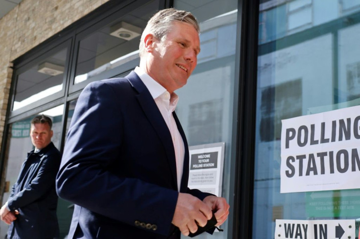 Opposition Labour party leader Keir Starmer has played down electoral expectations