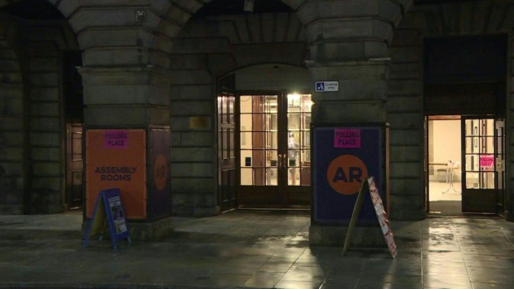 A polling station in central Edinburgh closes at 10pm after a day of voting in the first regional elections since Brexit and the coronavirus crisis, after calls in Scotland for a new independence referendum that could reshape the country.